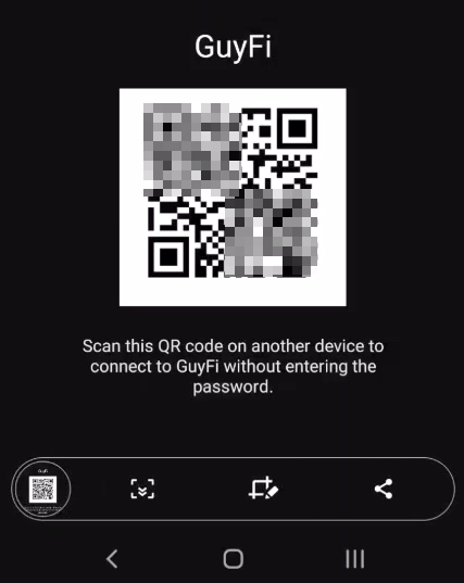 Find  The WiFi Password On Other Android Phones image 5 - QR-code