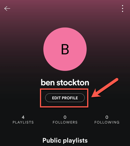 spotify profile