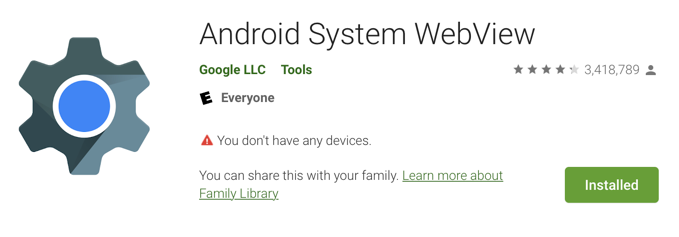 Installing Different Android System WebView Release Tracks image - android-web-view