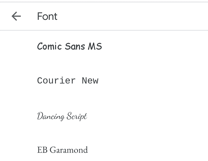 add font to google docs