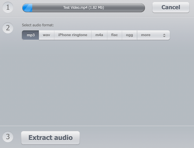 Extract Audio From Video Using Online Tools image 4 - audio-extractor_steps