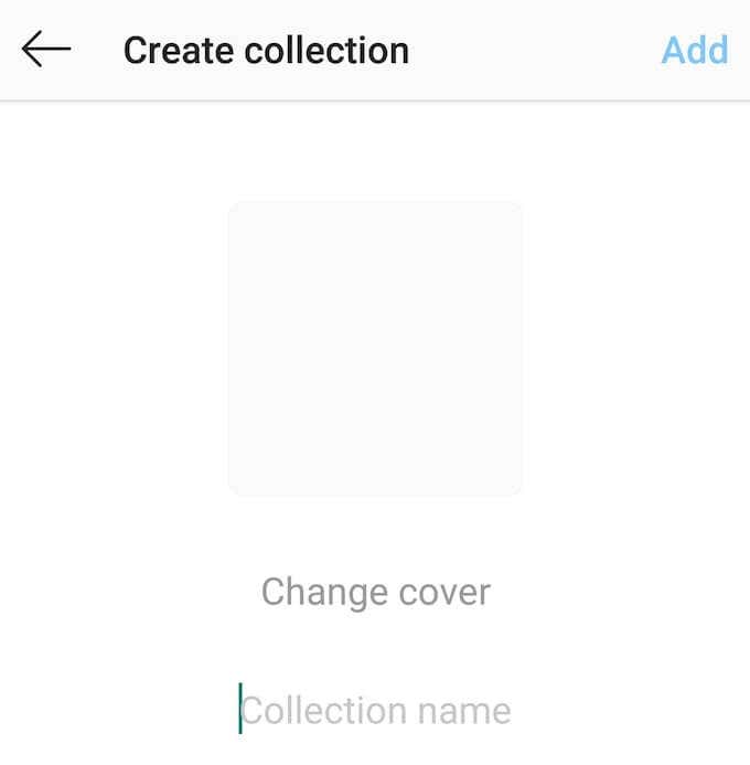 How To Create Instagram Collections image 3 - create-collection