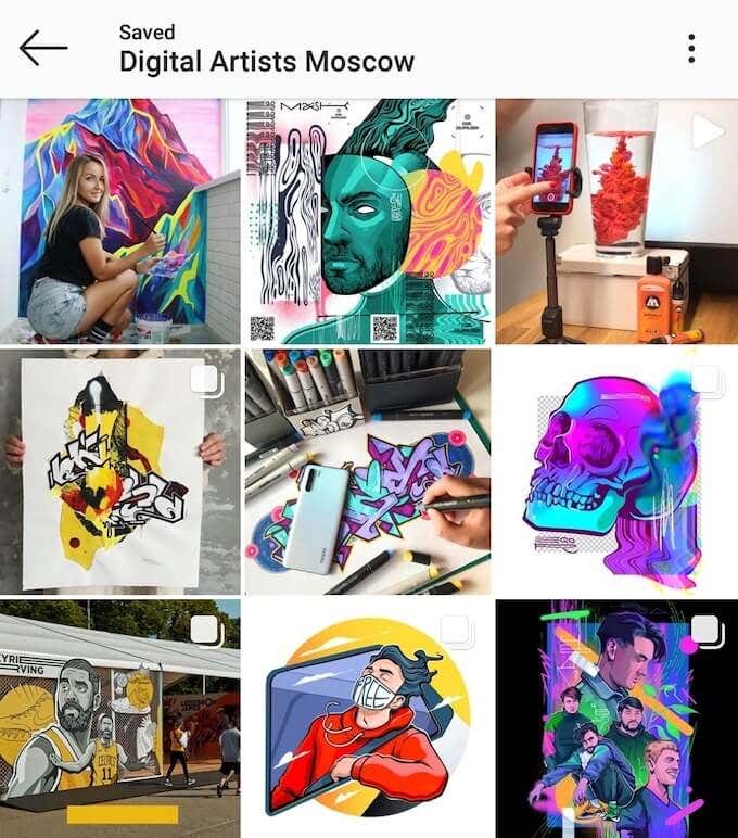 Get Creative With Instagram Collections image 2 - digital-artists_collection