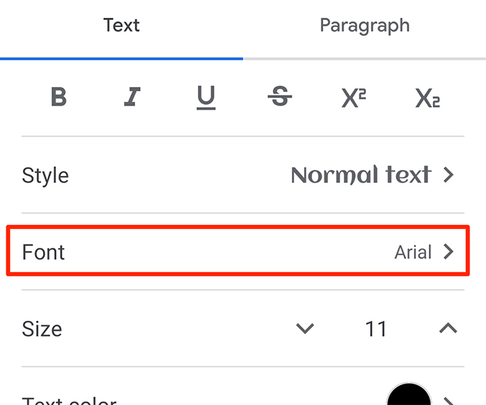 google docs add ocr font