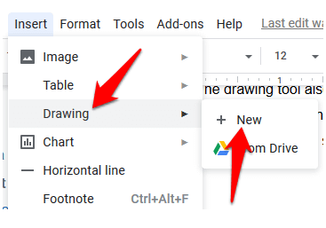 how to insert text box google doc