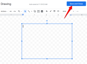 how to insert a text box on google docs exel