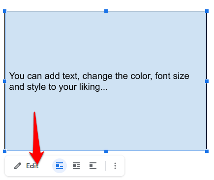 can you insert a text box in google docs