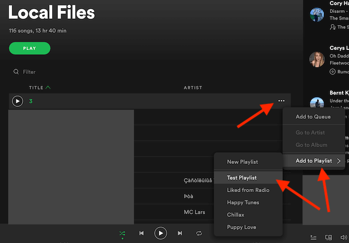 How to upload Spotify.