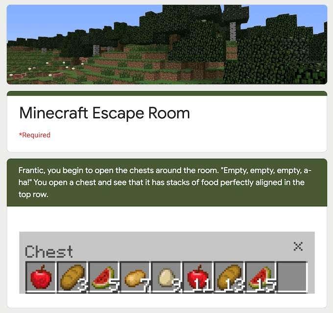 For Gaming Fans image - minecraft-escape-room