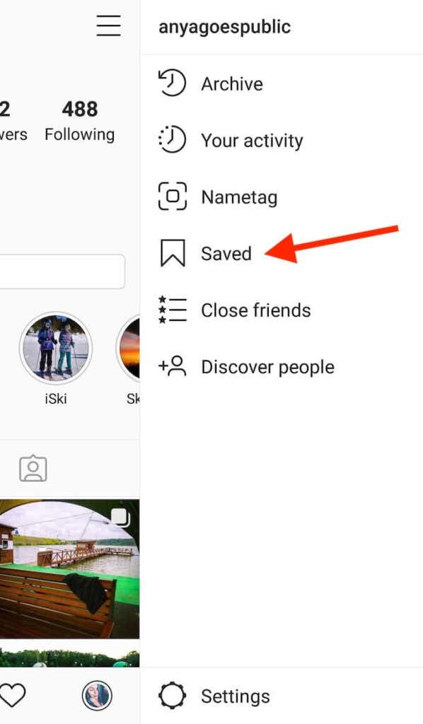 How To Create Instagram Collections image - open-saved-posts