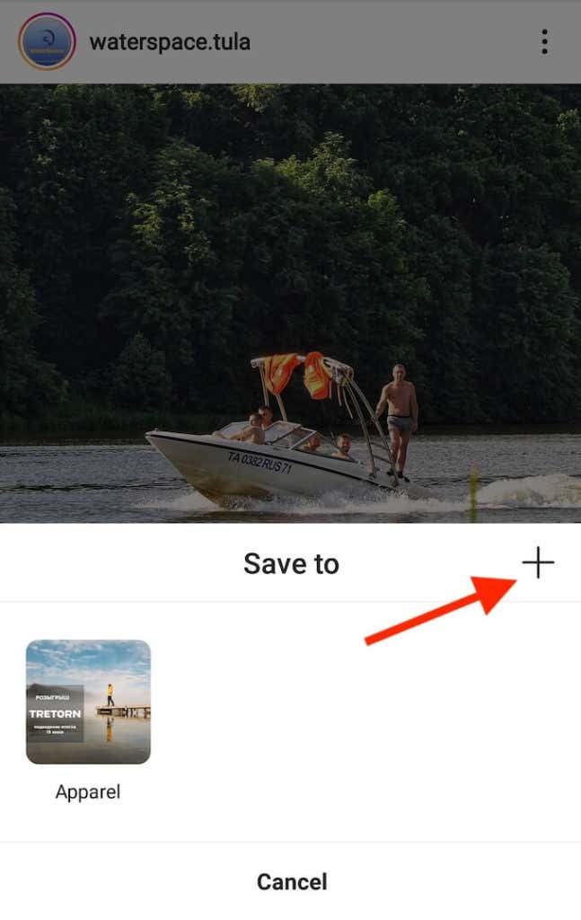 How To Create Instagram Collections image 5 - save-to-menu