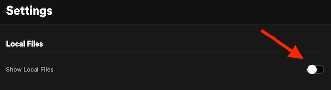 How To Add Your Own Music To Spotify image 2 - settings_local-files