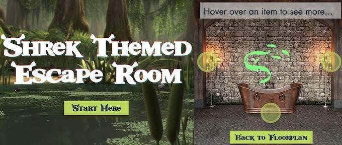 Family-Friendly Escape Room Games Online image - shrek-game