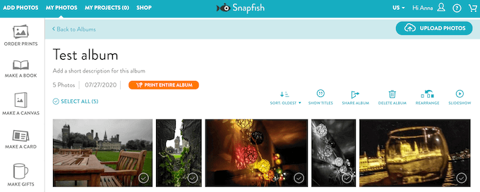 Snapfish – Best User Experience image - snapfish