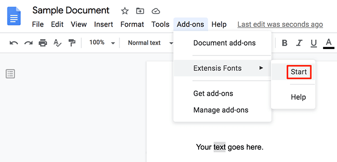 how to upload font to google docs