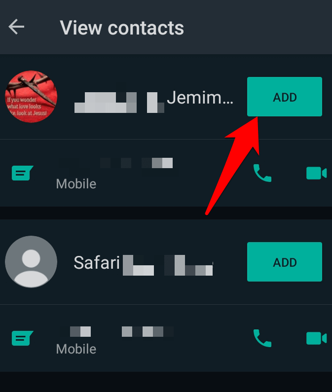 How To Add A Contact On WhatsApp - 13