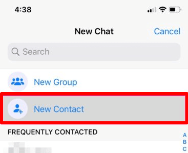 How To Add a Contact On WhatsApp image 7 - add-contact-whatsapp-ios-new-contact