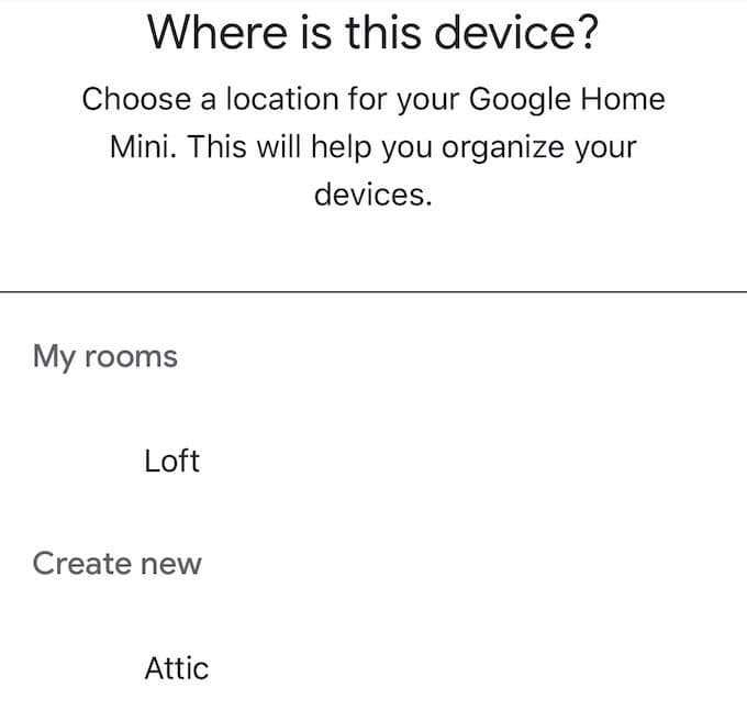 How to Set Up Google Home image 7 - choose_room