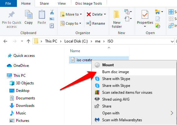 no mountable file systems iso