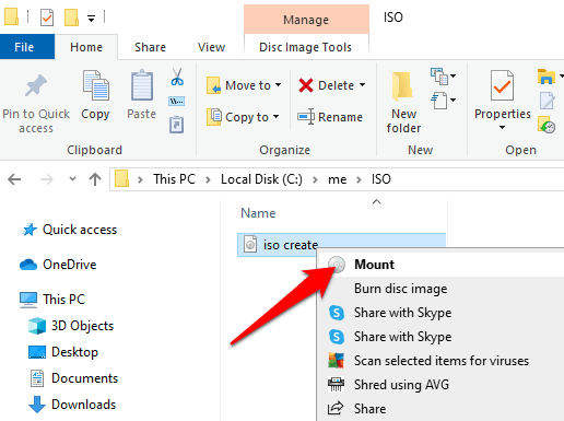 turn .iso zip file into iso file to export into vm