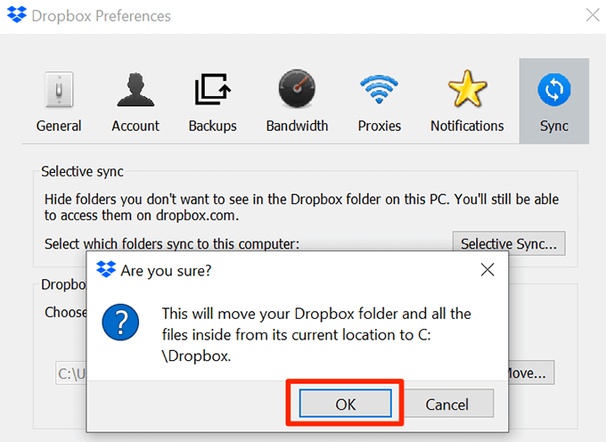 how do i stop sync dropbox on mac