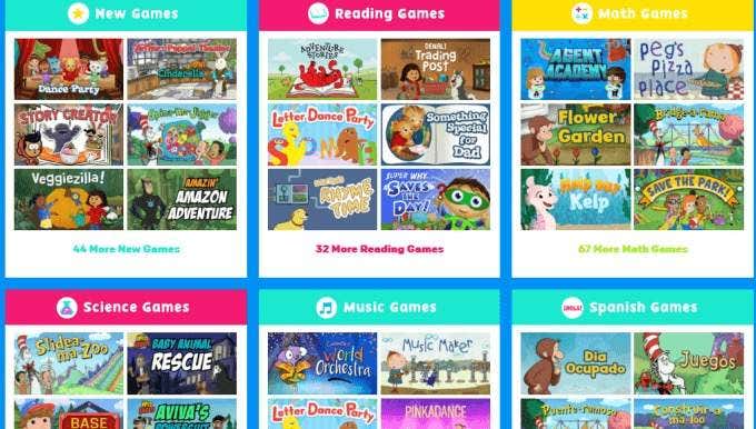 free online educational games for kids