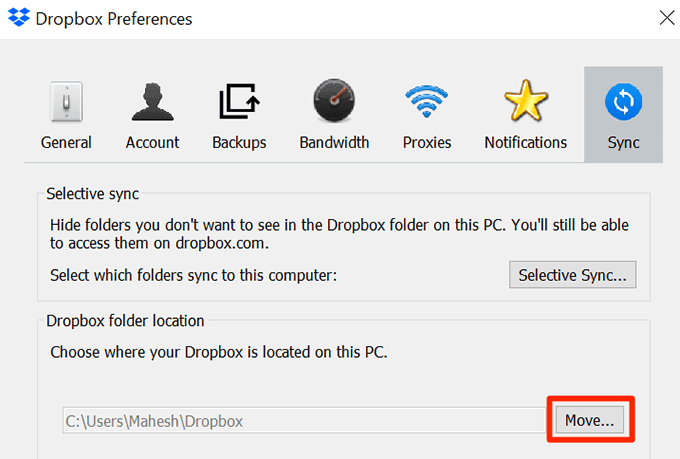 How To Move Your Dropbox Folder - 78