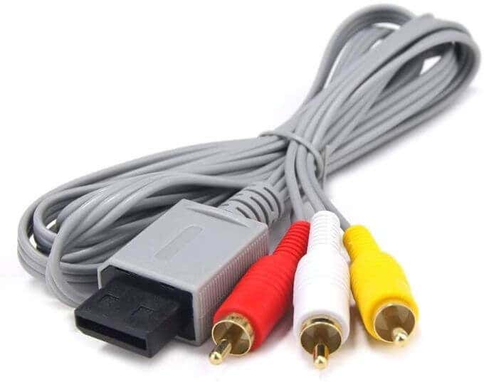 Connecting a Wii To a TV With AV Cables image - rca