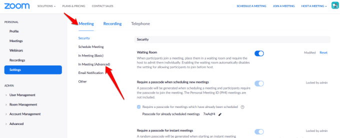 How To Setup a Zoom Breakout Room image 3 - start-zoom-breakout-rooms-meetings-tab-in-meeting-advanced