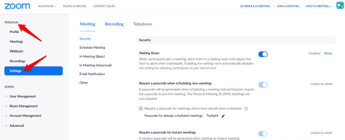 How To Setup a Zoom Breakout Room image 2 - start-zoom-breakout-rooms-personal-settings