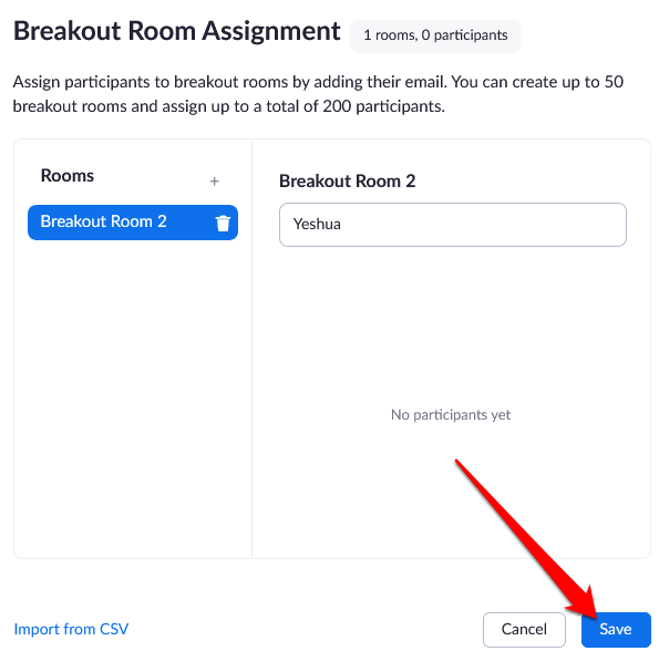 How To Create &amp; Manage a Zoom Breakout Room image 17 - start-zoom-breakout-rooms-preassign-web-portal-save