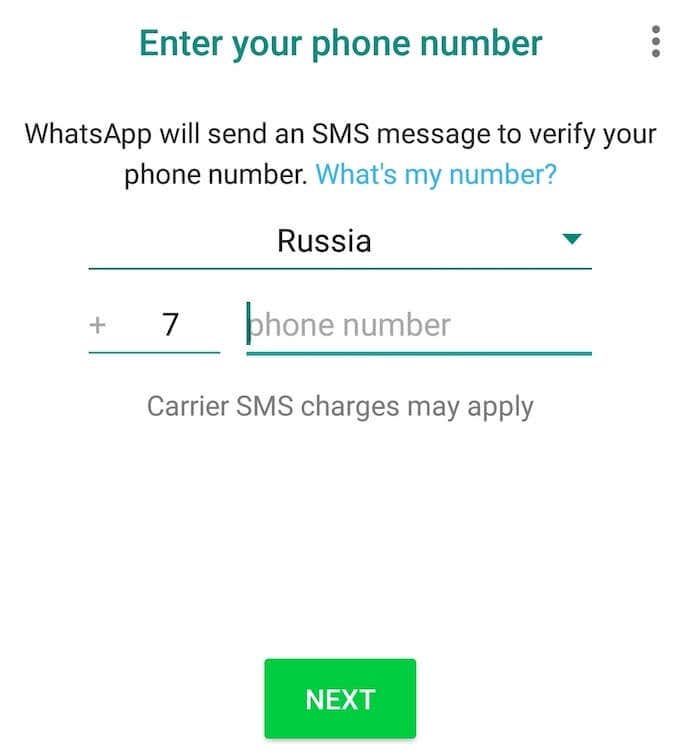 whatsapp login mobile number