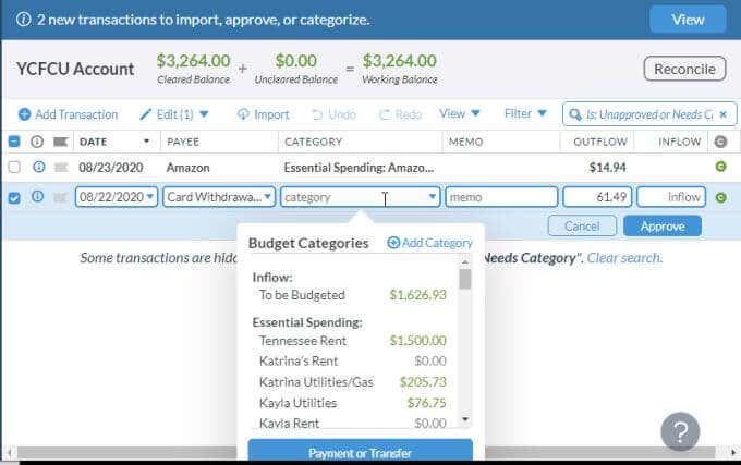 Making a Budget: YNAB image 2 - ynab-budgeting2