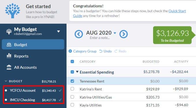 ynab budgeting tips