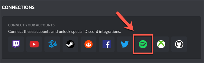 Linking Spotify To Your Discord Account On PC or Mac image 3 - Discord-PC-Settings-Connections-Spotify-Icon