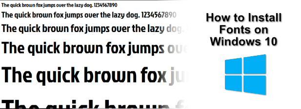 obtain new free fonts for windows 10