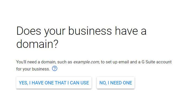 How to Get Started With G Suite image 2 - GSuite-Choosing-Domain-Name