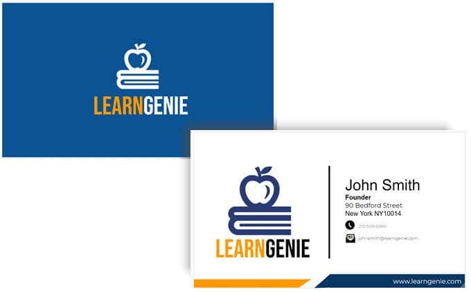 Make a Business Card From a New Document image - Google-Drawings-Business-Card