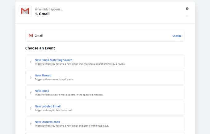 Supported Apps: Zapier Supports 4x More Apps image 3 - gmail-triggers