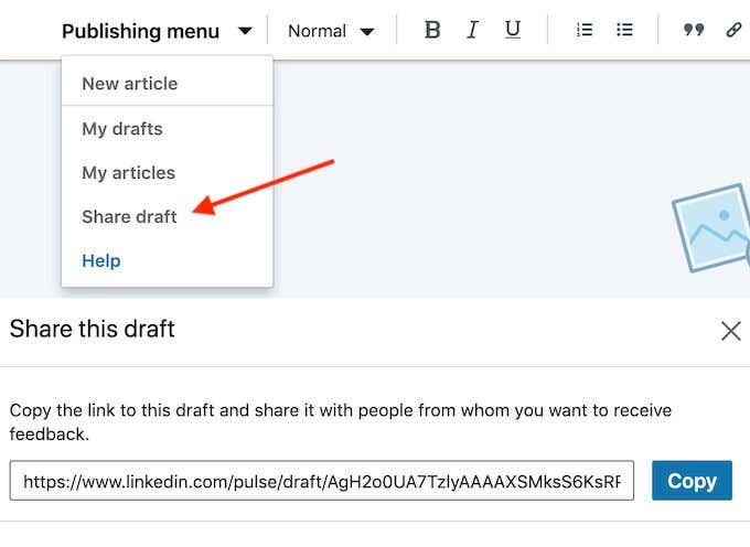 How to Post an Article on LinkedIn image 5 - linkedin_publishing-menu