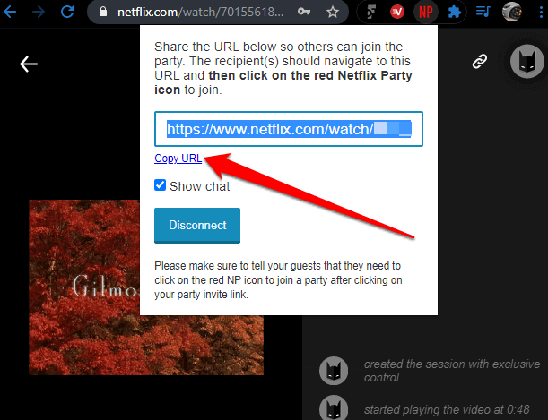 How To Use Netflix Party To Watch Netflix With Friends image 8 - watch-netflix-with-friends-share-url