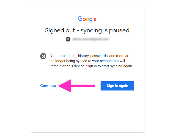 Sign in With the Default Google Account First image 2 - 02-Continue