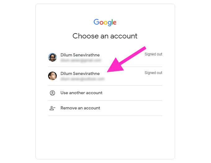 Sign in With the Default Google Account First image 3 - 03-Account-List