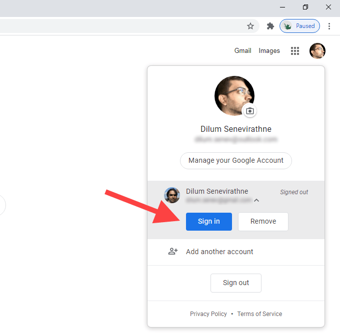 How to Change the Default Google Account