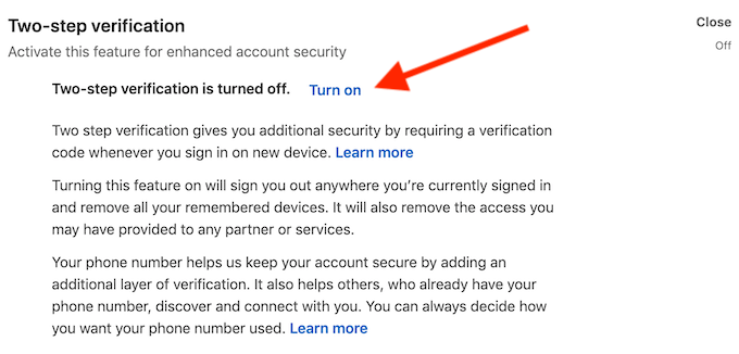 How to Enable or Disable Two Factor Authentication on Social Networks - 38