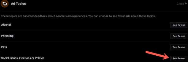 Change Facebook Ad Settings to Reduce Political Ads image 7 - Reduce-political-ads-7