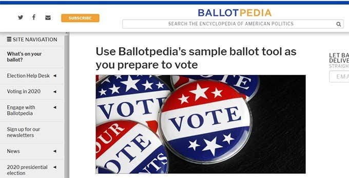 Ballotpedia.org image - ballotpedia