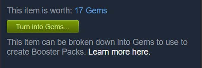 what are gems used for steam