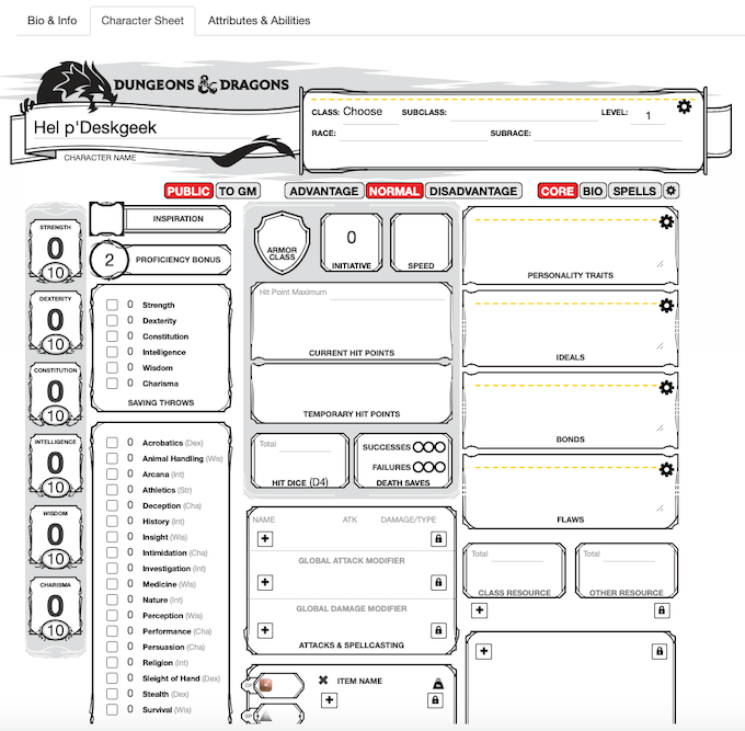 roll20 shadowrun 6th edition character sheet