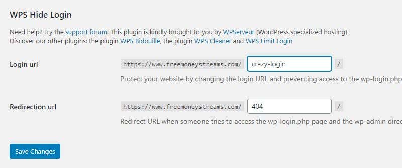 Change Your WordPress Login URL image - wps-hide-login